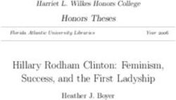 Hillary Rodham Clinton: Feminism, Success, and the First Ladyship