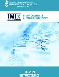 INSTRUCTOR BIOS FALL 2021 - PHARMA CHALLENGES & OPPORTUNITIES CERTIFICATE