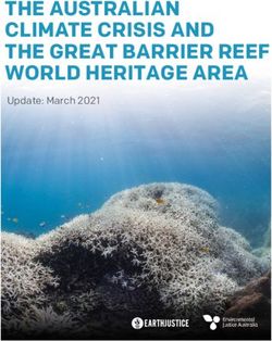 THE AUSTRALIAN CLIMATE CRISIS AND THE GREAT BARRIER REEF WORLD HERITAGE AREA - Update: March 2021