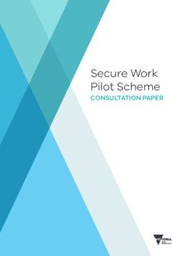 Secure Work Pilot Scheme - CONSULTATION PAPER - Engage Victoria