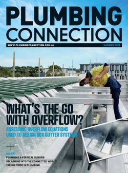 WHAT'S THE GO WITH OVERFLOW? - ASSESSING OVERFLOW EQUATIONS USED TO DESIGN BOX GUTTER SYSTEMS - Plumbing Connection