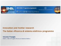Innovation and frontier research The italian "Ricerca di sistema elettrico" programme - RICERCA DI SISTEMA ELETTRICO