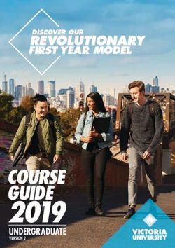 2019 COURSE GUIDE - REVOLUTIONARY