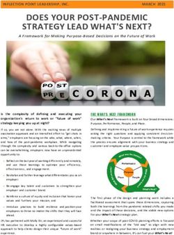 DOES YOUR POST-PANDEMIC STRATEGY LEAD WHAT'S NEXT? - Inflection Point Leadership!