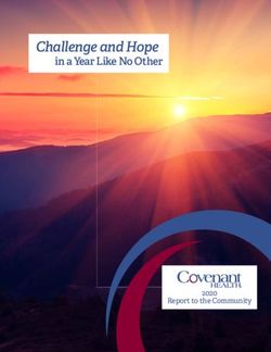 Challenge and Hope in a Year Like No Other - 2020 Report to the Community - Covenant Health