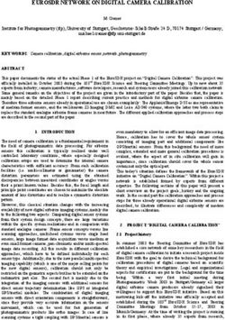 EUROSDR NETWORK ON DIGITAL CAMERA CALIBRATION
