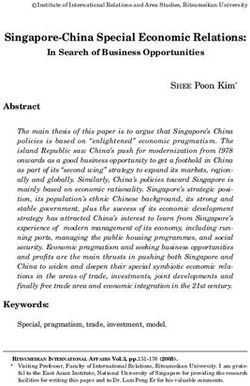 Singapore-China Special Economic Relations