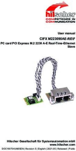 CIFX M223090AE-RE F User manual - Hilscher Gesellschaft für Systemautomation mbH www.hilscher.com