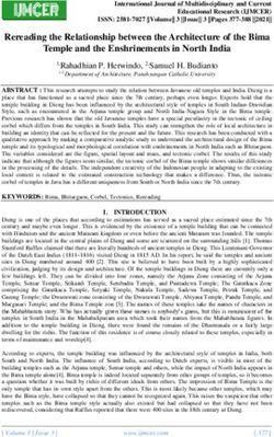Rereading the Relationship between the Architecture of the Bima Temple and the Enshrinements in North India - IJmcer