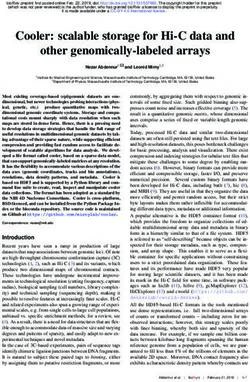 Cooler: scalable storage for Hi-C data and other genomically-labeled arrays - bioRxiv