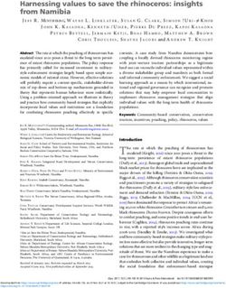 Harnessing values to save the rhinoceros: insights from Namibia