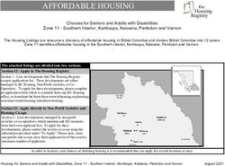 AFFORDABLE HOUSING - BC ...
