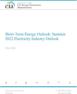 Short-Term Energy Outlook: Summer 2022 Electricity Industry Outlook - May 2022 - U.S. Department of Energy Washington, DC 20585 - EIA