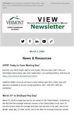 News & Resources March 3, 2020 - Vermont.gov