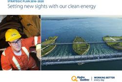 Setting new sights with our clean energy - STRATEGIC PLAN 2016-2020 - Hydro-Québec