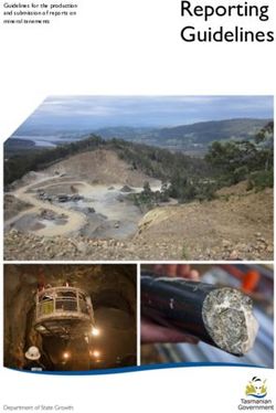 Reporting Guidelines - Mineral Resources ...