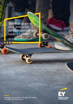 Taking off or going slow: what is the optimum pace for open banking to thrive? - Open Banking. A Global perspective - The better the question ...