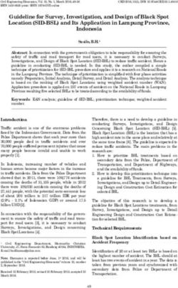 Guideline for Survey, Investigation, and Design of Black Spot Location (SID-BSL) and Its Application in Lampung Province, Indonesia