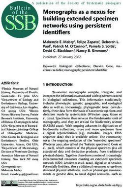 Monographs As A Nexus For Building Extended Specimen Networks Using ...