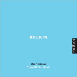 User Manual TuneFM for iPod