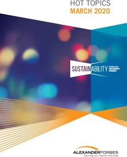 HOT TOPICS MARCH 2020 - Alexander Forbes