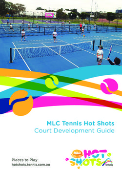 MLC Tennis Hot Shots Court Development Guide - Places to Play