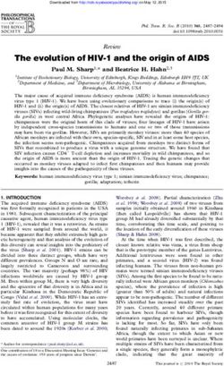 The evolution of HIV-1 and the origin of AIDS