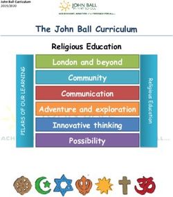 The John Ball Curriculum Religious Education London and beyond Community Communication Adventure and exploration Innovative thinking Possibility ...