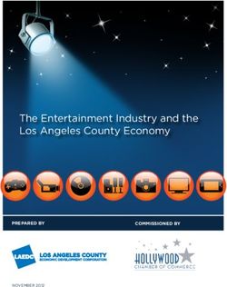 The Entertainment Industry and the Los Angeles County Economy - PREPARED BY