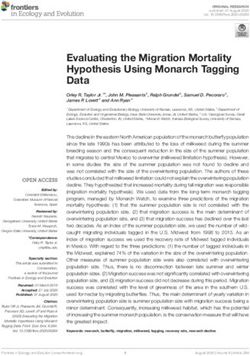 Evaluating the Migration Mortality Hypothesis Using Monarch Tagging Data - Frontiers