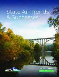 STATE AIR TRENDS & SUCCESSES - THE STATS REPORT 2021 EDITION