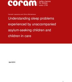 Understanding sleep problems experienced by unaccompanied asylum-seeking children and children in care - Coram
