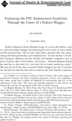 Evaluating the FTC Endorsement Guidelines Through the Career of a Fashion Blogger