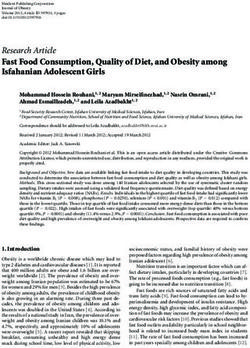 Fast Food Consumption, Quality of Diet, and Obesity among Isfahanian Adolescent Girls