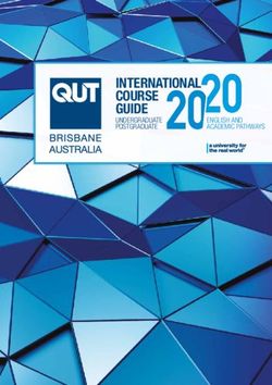 INTERNATIONAL COURSE GUIDE 2020 - BRISBANE AUSTRALIA