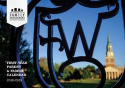 FIRST -YEAR PARENT & FAMILY CALENDAR - Wake Forest University