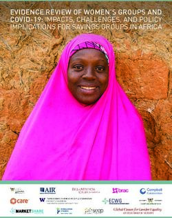 EVIDENCE REVIEW OF WOMEN'S GROUPS AND COVID-19: IMPACTS, CHALLENGES, AND POLICY IMPLICATIONS FOR SAVINGS GROUPS IN AFRICA