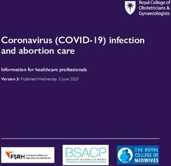 Coronavirus (COVID-19) infection and abortion care - Information for healthcare professionals Version 3: Published Wednesday 3 June 2020 - RCOG