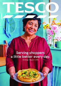 Serving shoppers a little better every day - Strategic Report 2018 - Tesco PLC