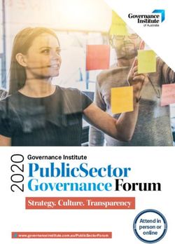 PublicSector Governance Forum - Strategy. Culture. Transparency - Governance Institute of Australia