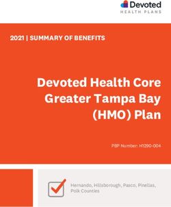 Devoted Health Core Greater Tampa Bay (HMO) Plan - 2021 | SUMMARY OF BENEFITS