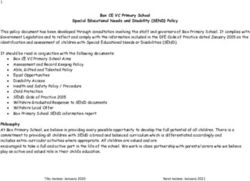 Box CE VC Primary School Special Educational Needs and Disability (SEND) Policy