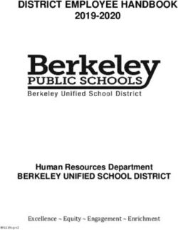 DISTRICT EMPLOYEE HANDBOOK 2019-2020 - BERKELEY UNIFIED SCHOOL DISTRICT Human Resources Department - Berkeley Unified ...