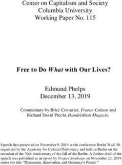 Free to Do What with Our Lives? - Center on Capitalism and Society Columbia University Working Paper No. 115 - The Center on ...
