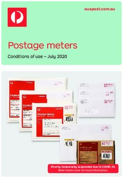 Postage meters Conditions of use - July 2020 - auspost.com.au - Australia Post