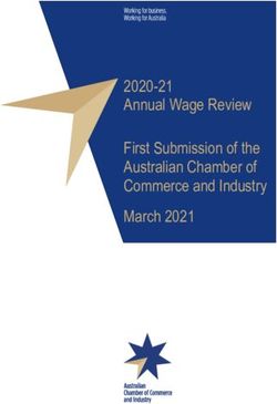 2020-21 Annual Wage Review First Submission of the Australian Chamber of Commerce and Industry March 2021 - Australian Chamber of Commerce and ...
