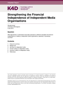 Strengthening the Financial Independence of Independent Media Organisations