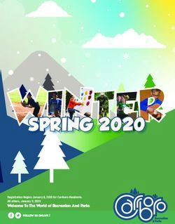 SPRING 2020 Registration Begins January 8, 2020 for Carrboro Residents. All others, January 9, 2020 - Town of Carrboro