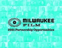 2021 Partnership Opportunities - Milwaukee Film