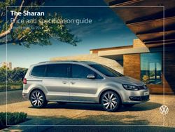 The Sharan Price and specification guide - Effective from 1.1.2021